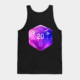 Nat20 Purple Blue Gradient Tank Top